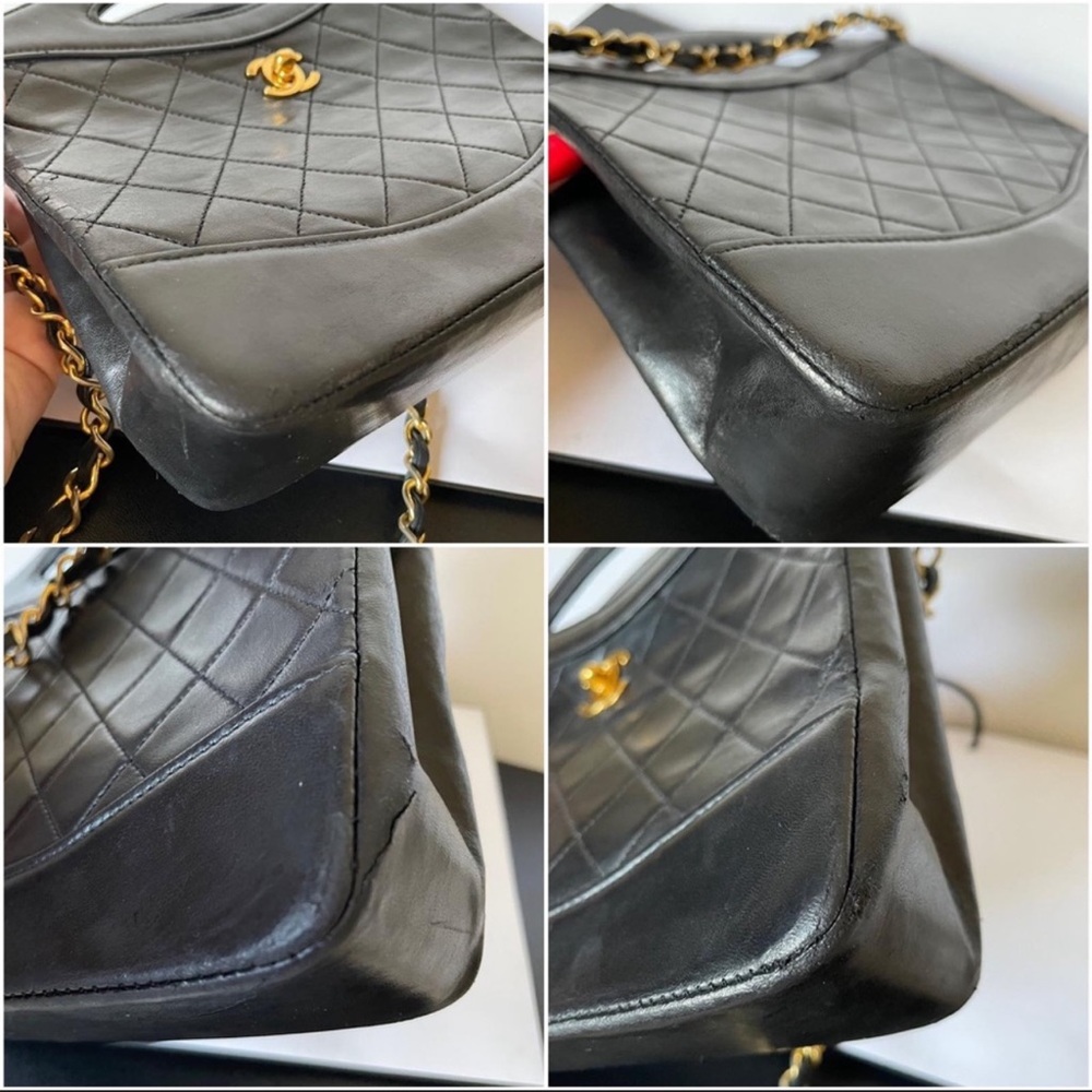 CHANEL Vintage Black Leather Mini 31 Crossbody Bag - Picture 5 of 9